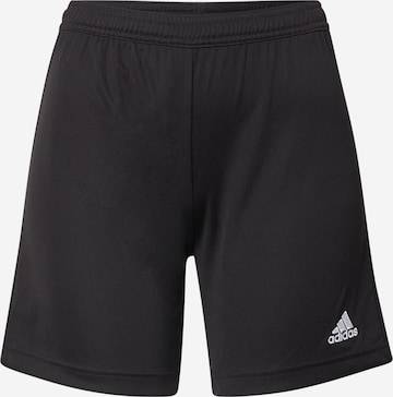 ADIDAS SPORTSWEAR Regular Workout Pants 'Entrada 22' in Black: front