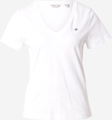 T-shirt GANT en blanc : devant