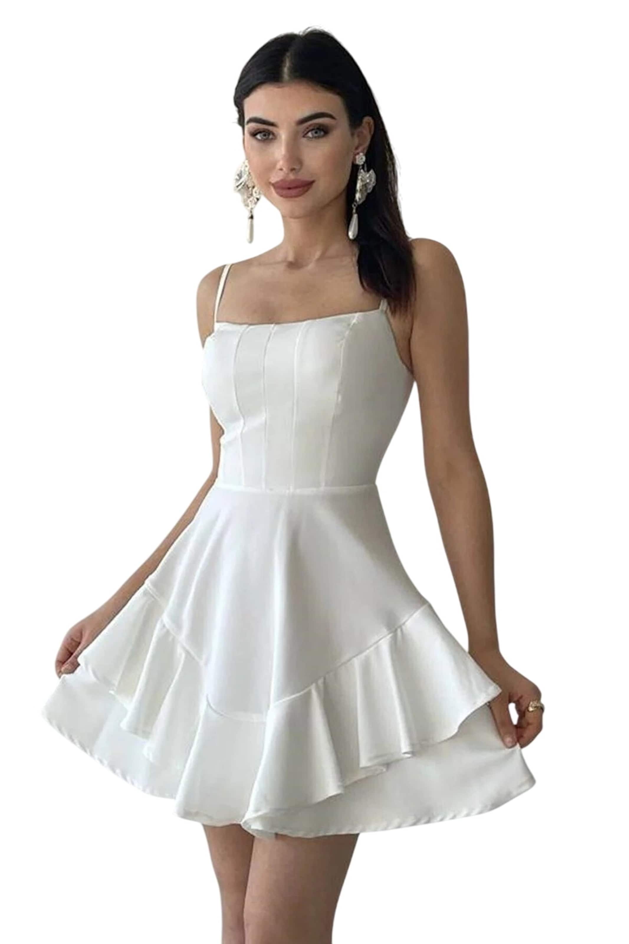 Robe WOMAN VISION en blanc : devant