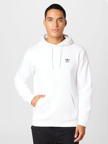 ADIDAS ORIGINALS Sweatshirt 'Trefoil Essentials' in White: front