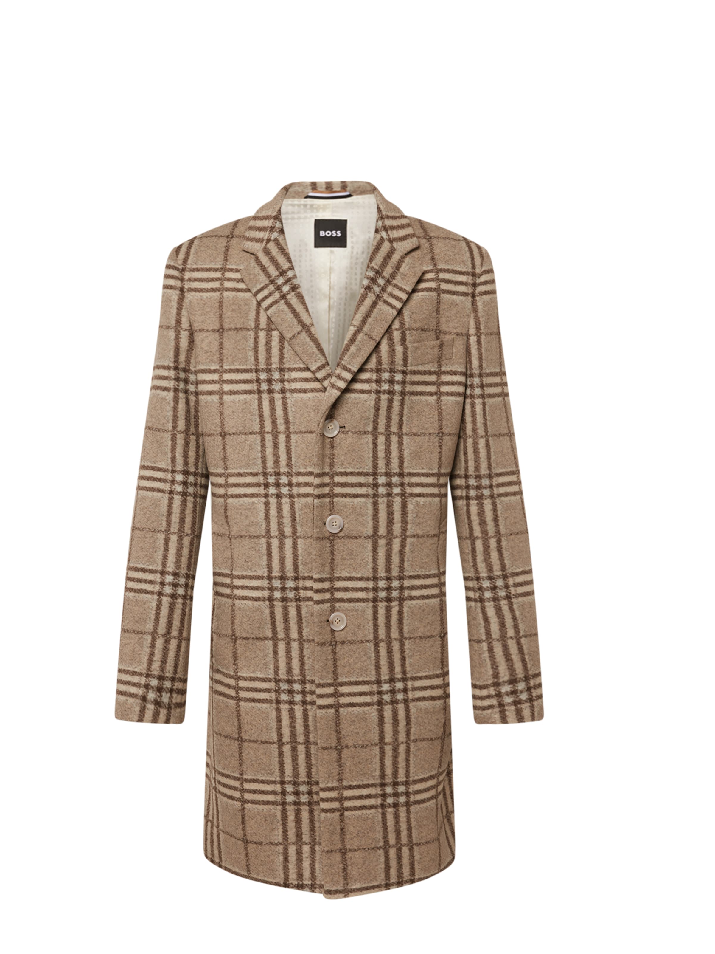BOSS Демисезонное пальто 'Hyde' в Бежевый: спереди