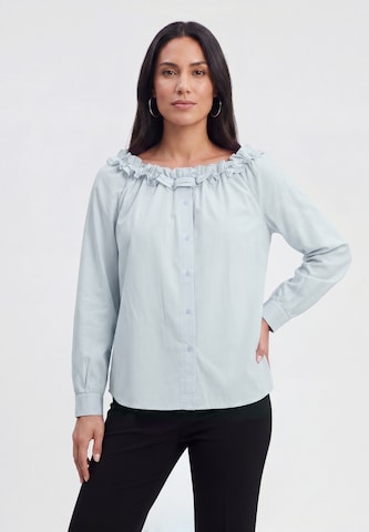 usha BLACK LABEL - Blusa em azul: frente