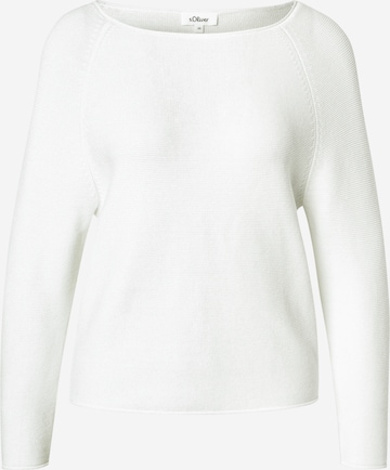 s.Oliver Pullover in Weiß: Vorderseite