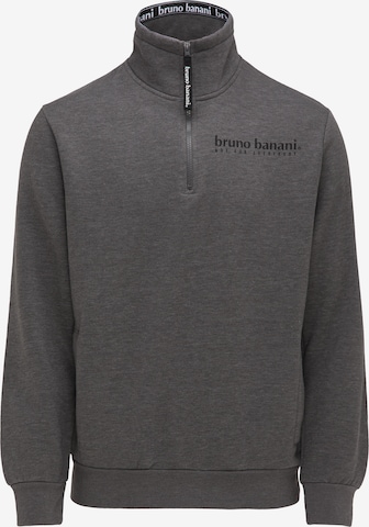 BRUNO BANANI Sweatshirt 'Palmer' in Grau: predná strana