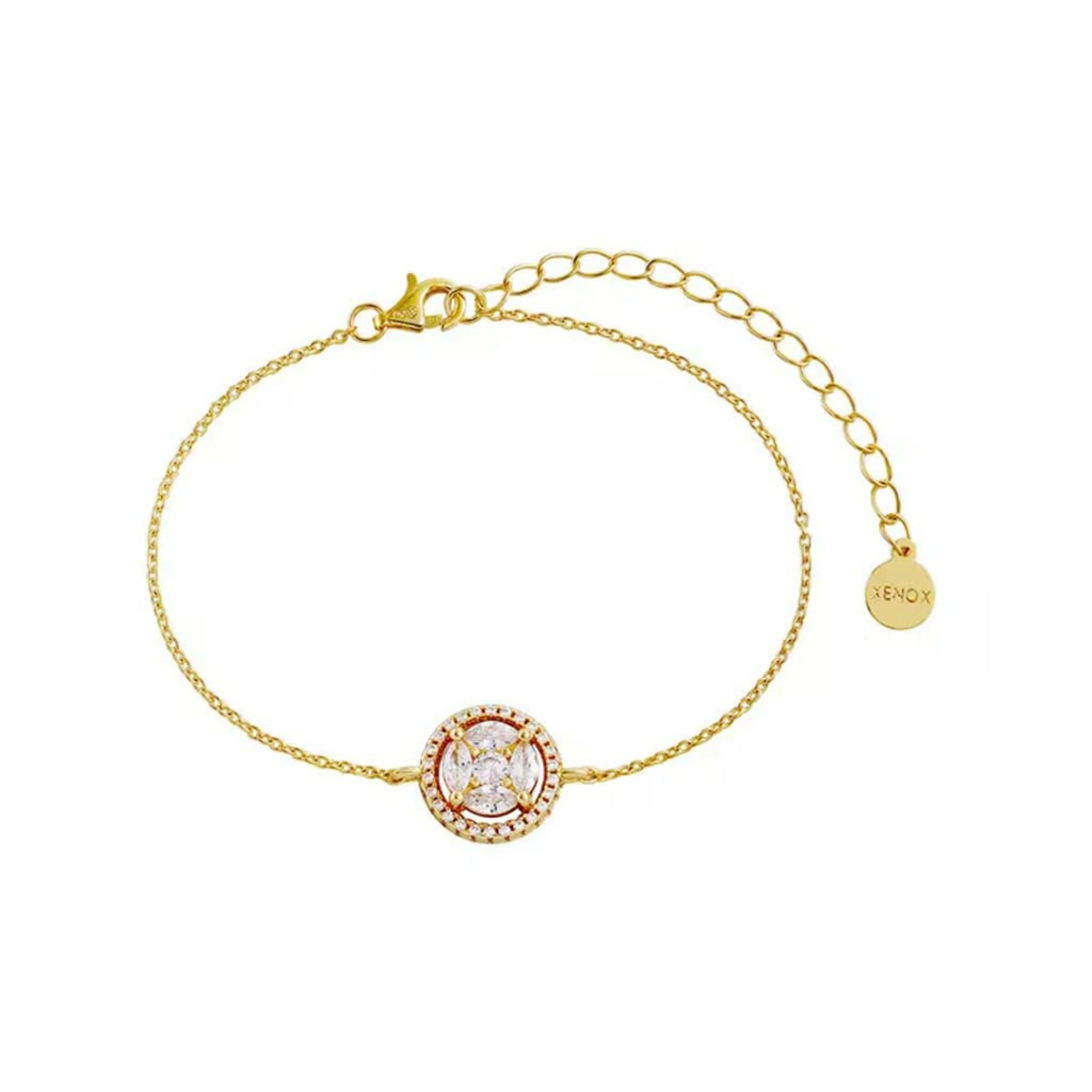 XENOX Armband in Silber: Vorderseite