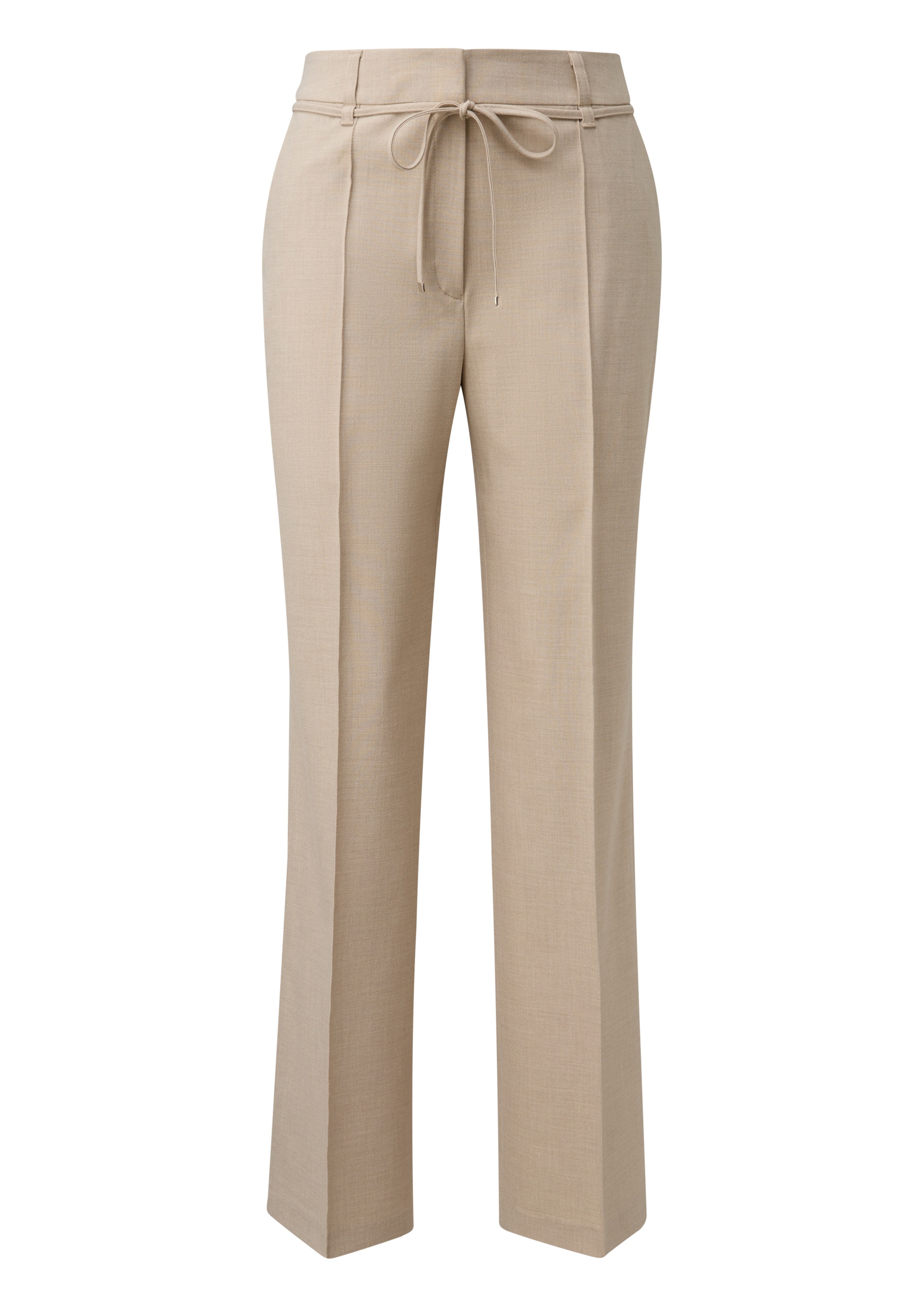 Wide Leg Pantalon à plis s.Oliver en beige : devant