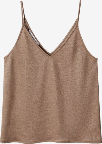 MANGO Top 'Carmina' in Brown: front