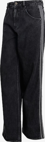 juoda ADIDAS ORIGINALS Laisvas Džinsai 'Firebird Adicolor': priekis