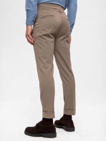 Antioch Regular Pleat-Front Pants in Brown