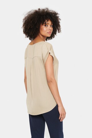 SAINT TROPEZ Bluse i beige