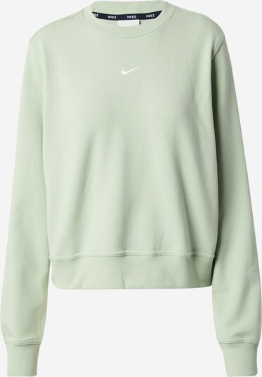 NIKE Sportsweatshirt 'One' in pastellgrün / weiß, Produktansicht