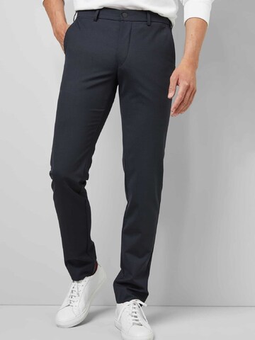 MEYER Slim fit Chino Pants in Blue: front