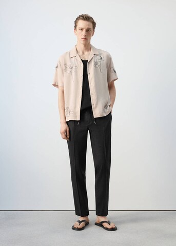 MANGO MAN Shirt 'Playa' in Black