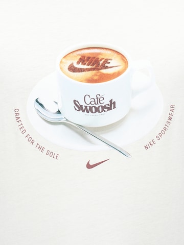 bēšs Nike Sportswear T-Krekls 'CAFE SWOOSH MUG'