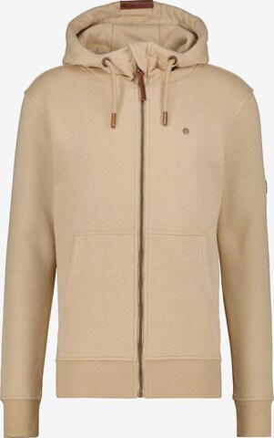 Alife and Kickin Sweatjakke 'TrasherAK' i beige: forside