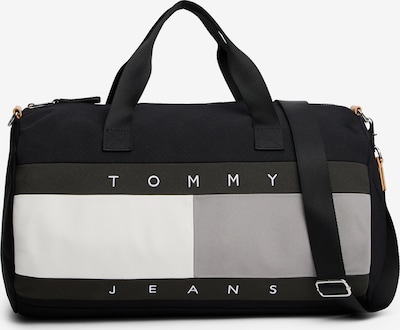 Tommy Jeans Ceļojumu soma, krāsa - pelēks / melns / balts, Preces skats