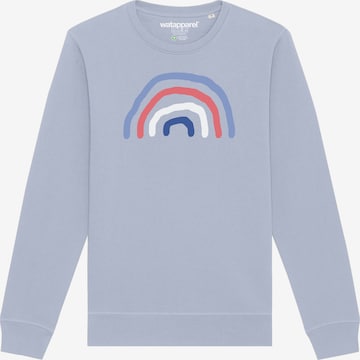 Felpa ' Regenbogen ' di Watapparel in blu: frontale