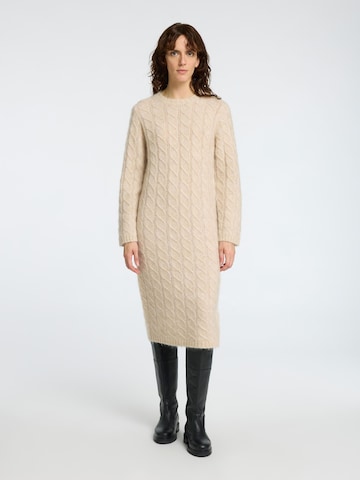 SELECTED FEMME Strickkleid in Beige: Vorderseite