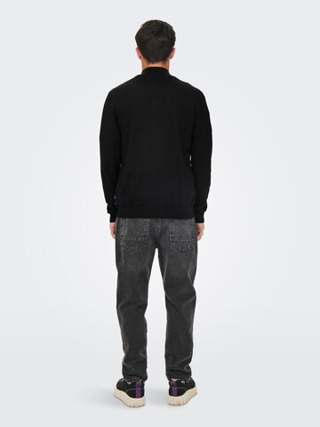 Only & Sons Sweter 'Wyler' w kolorze czarny