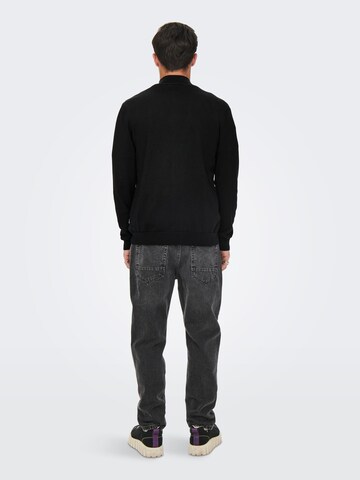 Pullover 'Wyler' di Only & Sons in nero