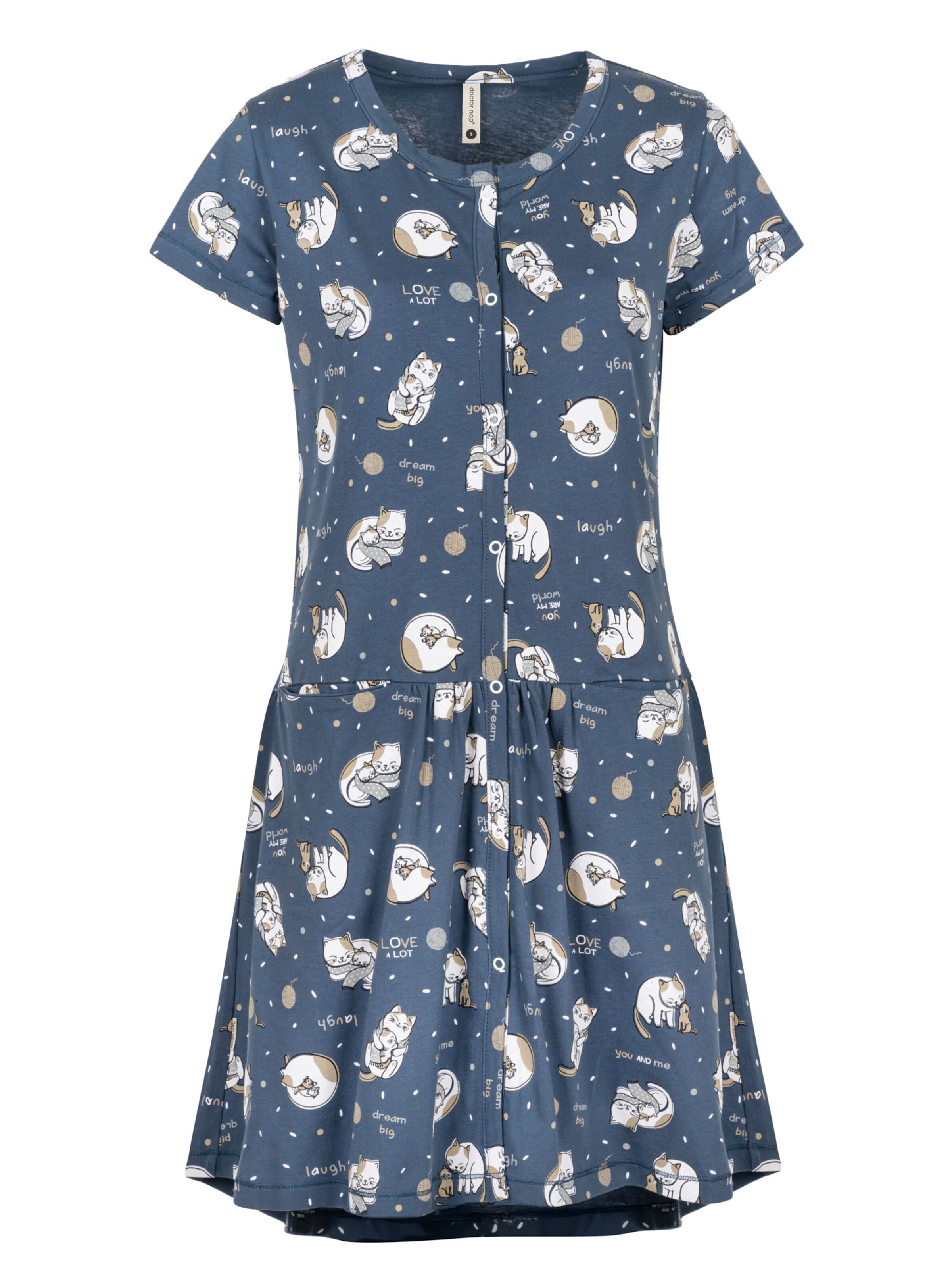 Doctor nap Nightgown in Blue: front