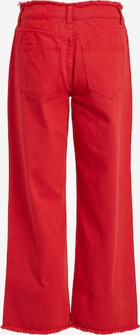 VILA Wide leg Jeans 'Olimia' in Red