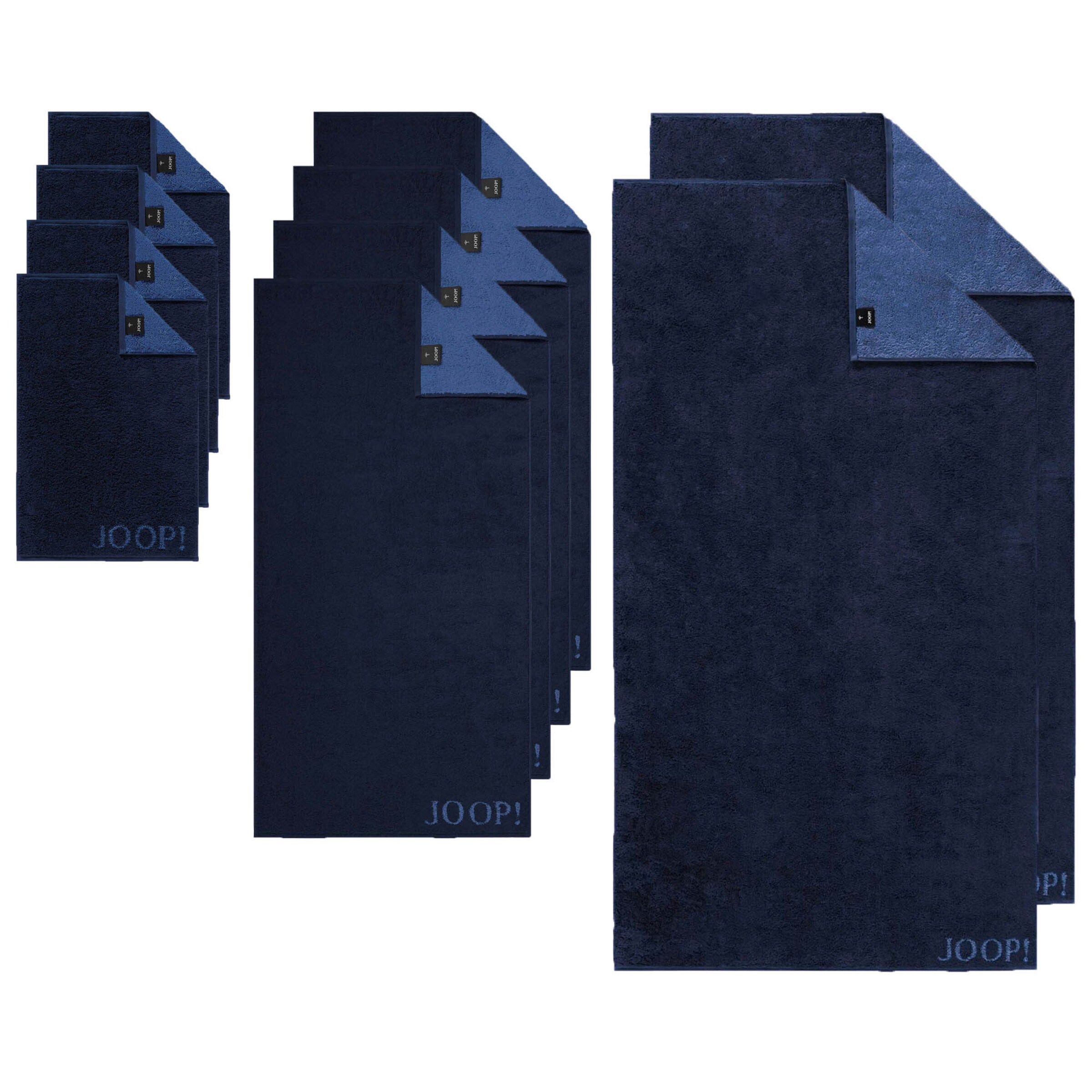 JOOP! Handdoek in Blauw: voorkant