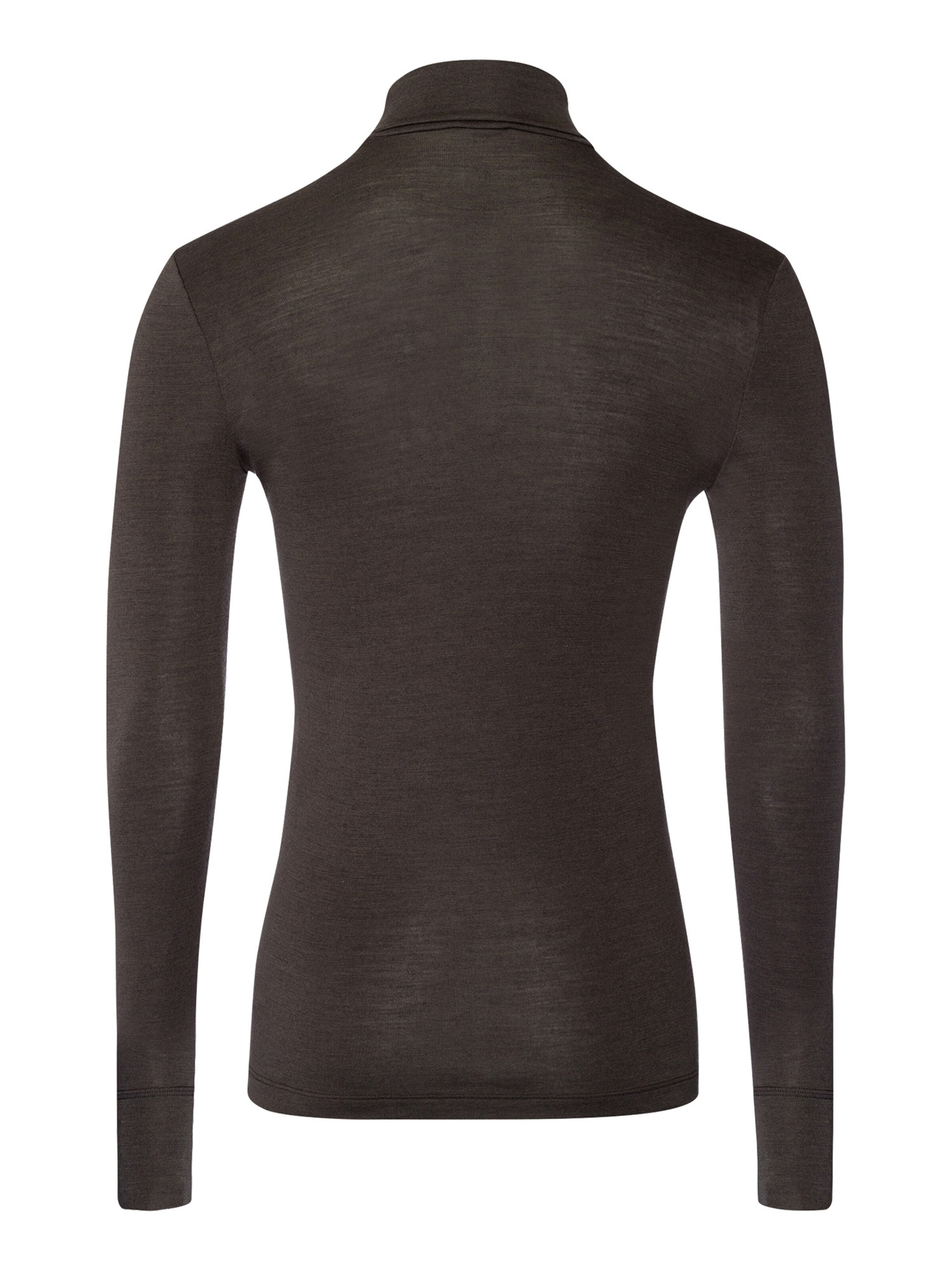 Hanro - Camisola interior ' Woolen Silk ' em castanho
