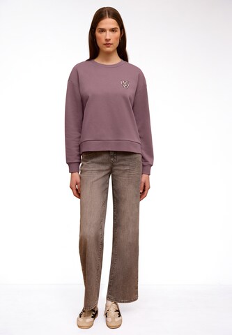 Street One Studio Sweatshirt in Lila