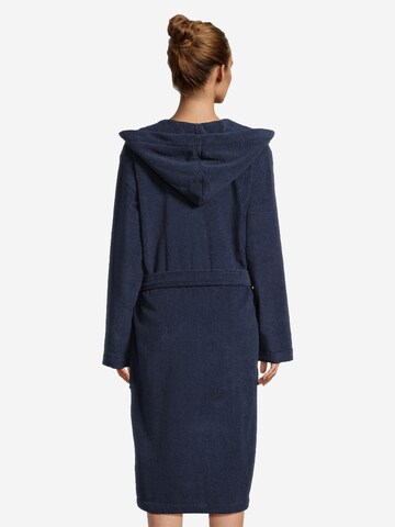 SEIDENSTICKER Long Bathrobe 'Basic' in Blue