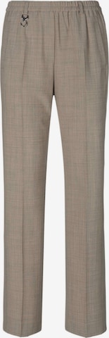 Goldner Trousers with creases 'Louisa' in Grey: front