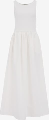 Rochie de la WE Fashion pe alb: față