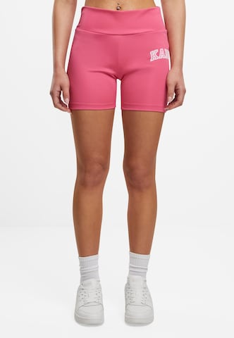 Karl Kani Skinny Leggings in Roze: voorkant