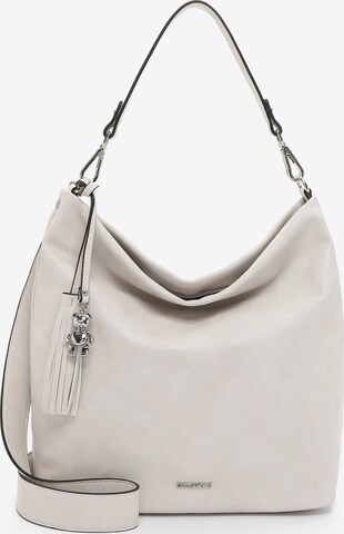 Borsa a sacco ' E&N Beatrix ' di Emily & Noah in grigio: frontale