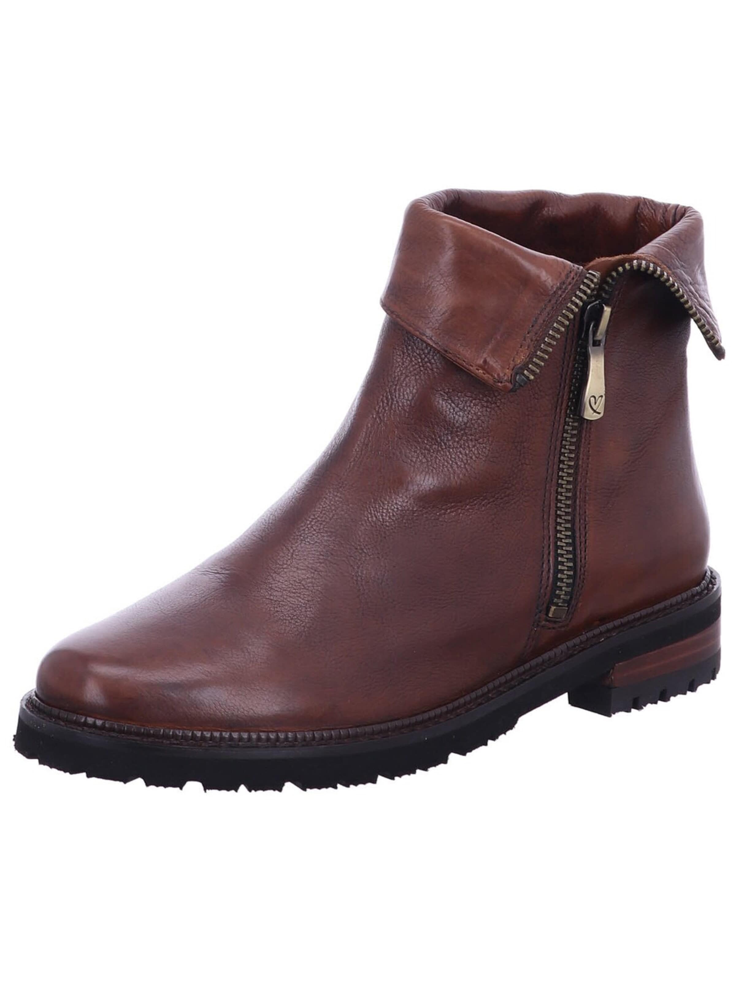 Everybody Enkellaarsje 'Stiefel Damen 11884H2411 GI371 Echtleder in braun' in Bruin: voorkant
