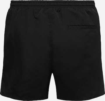 Pantaloncini da bagno 'Ted' di Only & Sons in nero
