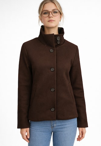 Elara Mantel in Braun: Vorderseite