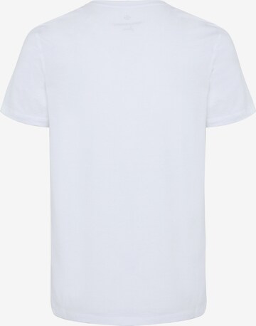 Oklahoma Jeans Shirt ' mit Travel-Print ' in White