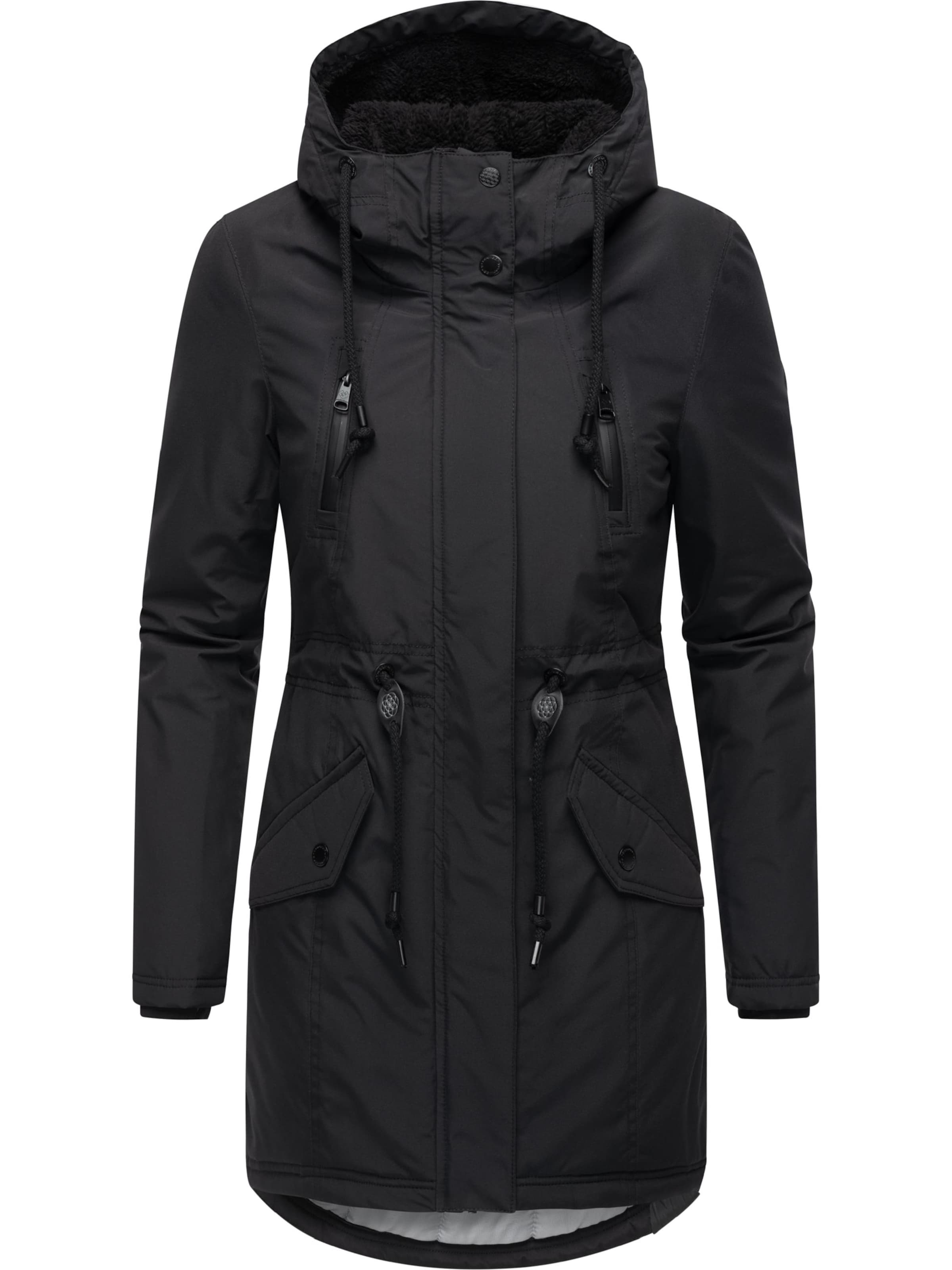 Ragwear Vinterparka 'Elsien' i sort: forside