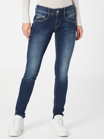 Herrlicher Slimfit Jeans 'Gila' in Blauw: voorkant