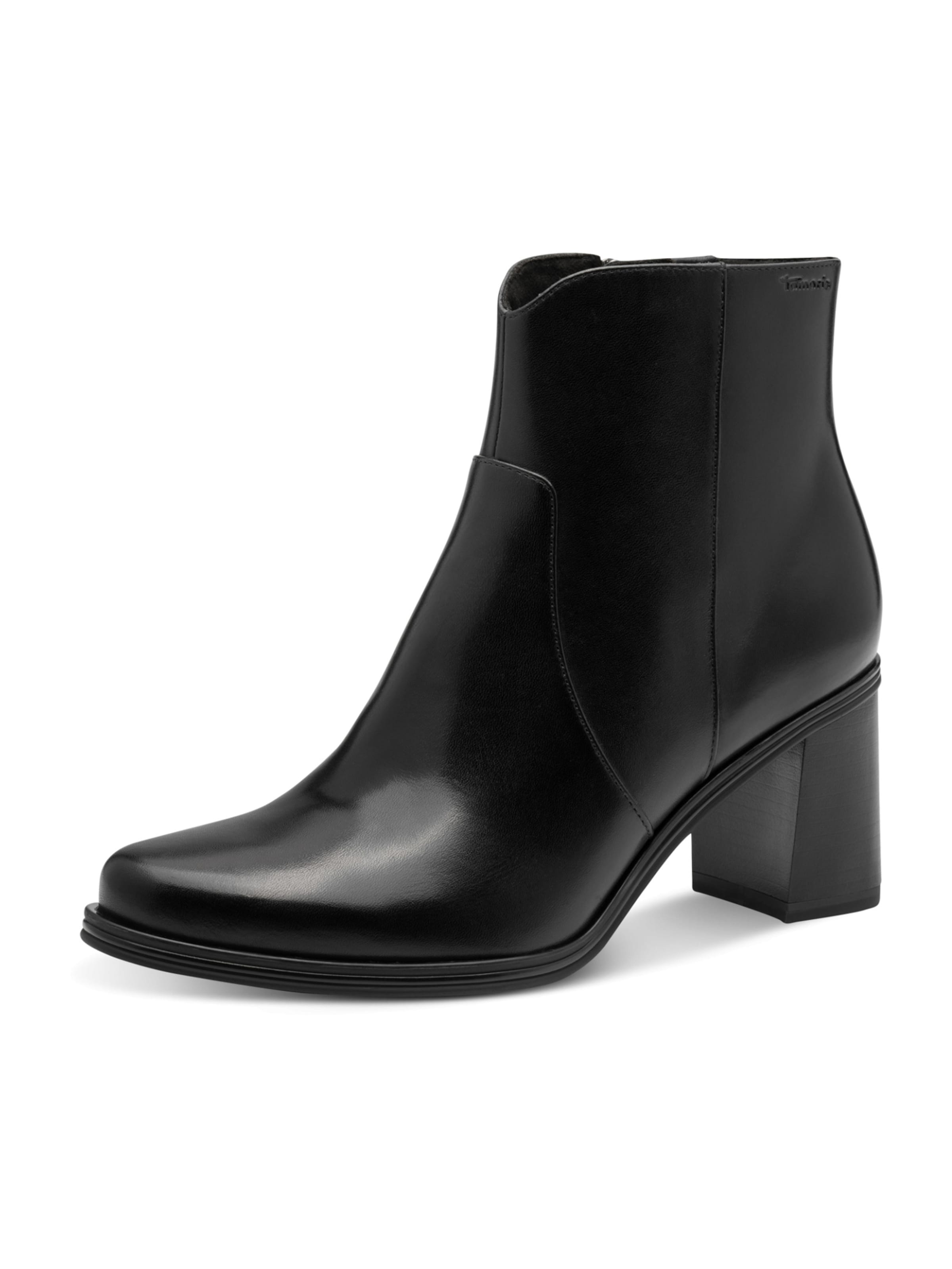 Tamaris Enkellaarsjes in Zwart: voorkant