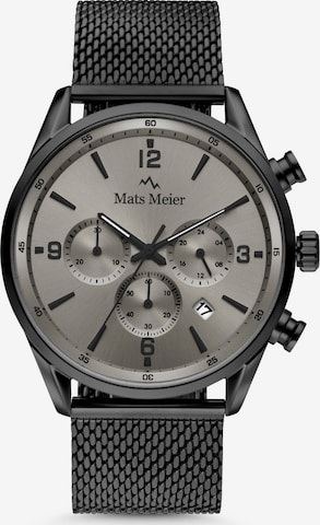 Montre à affichage analogique Mats Meier en noir : devant