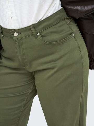 ONLY Carmakoma Wide leg Broek 'MADISON ' in Groen