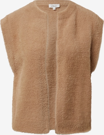 s.OliverKardigan bez rukava - smeđa boja: prednji dio