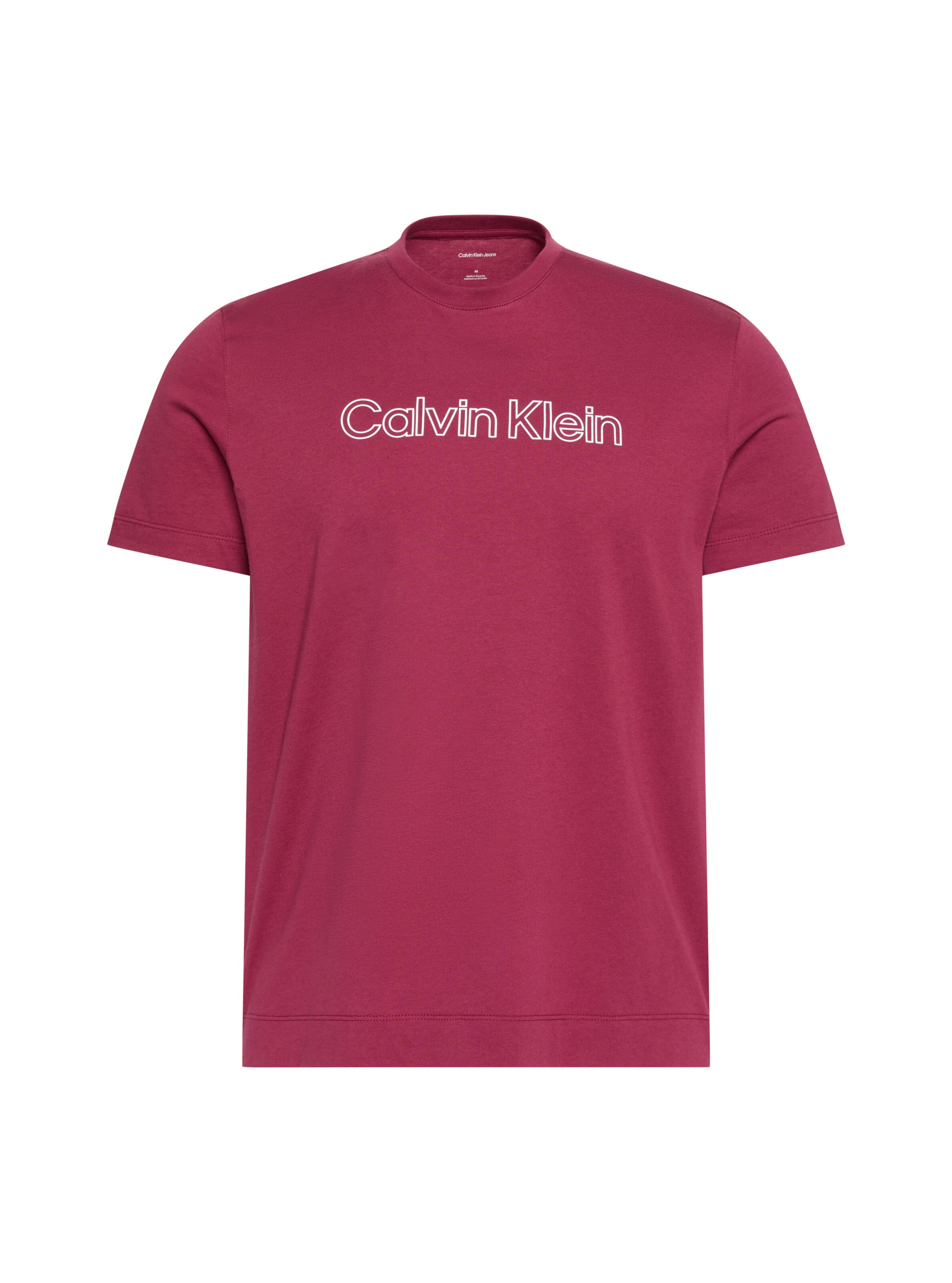 T-Shirt Calvin Klein en rouge : devant