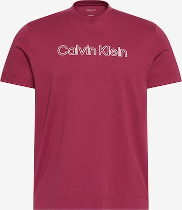 T-Shirt Calvin Klein en rouge : devant