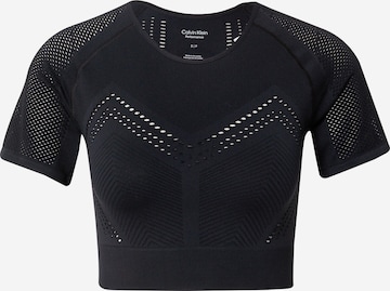 Calvin Klein Sport Functioneel shirt in Zwart: voorkant