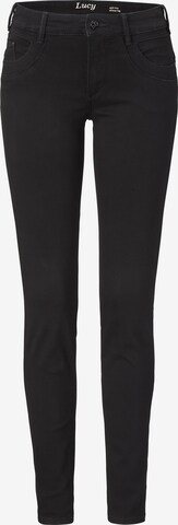 PADDOCKS Skinny Jeans in Black: front