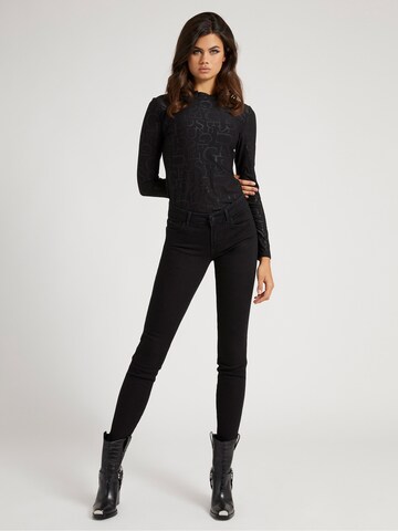 GUESS Skinny Jeans 'Curve X' in Zwart