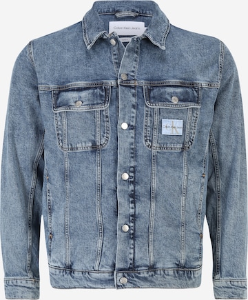 Veste mi-saison Calvin Klein Jeans Plus en bleu : devant